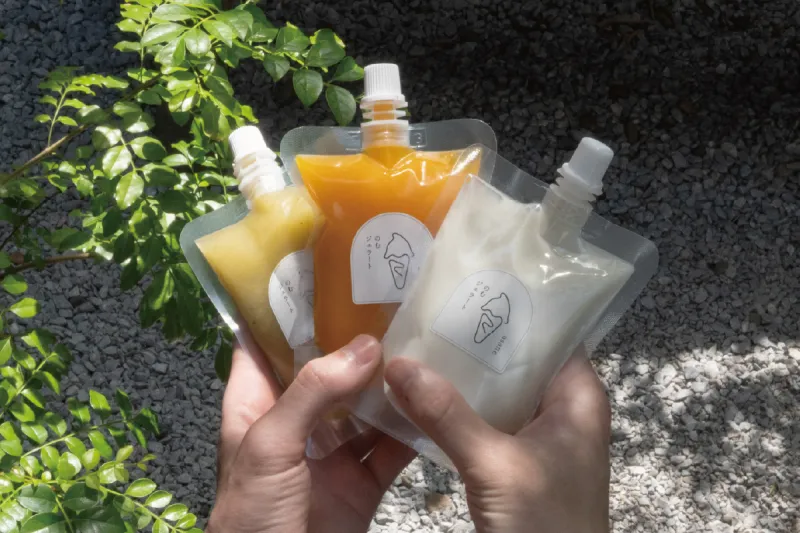 少しずつほどける口どけを楽しむ、のむジェラートができました。
