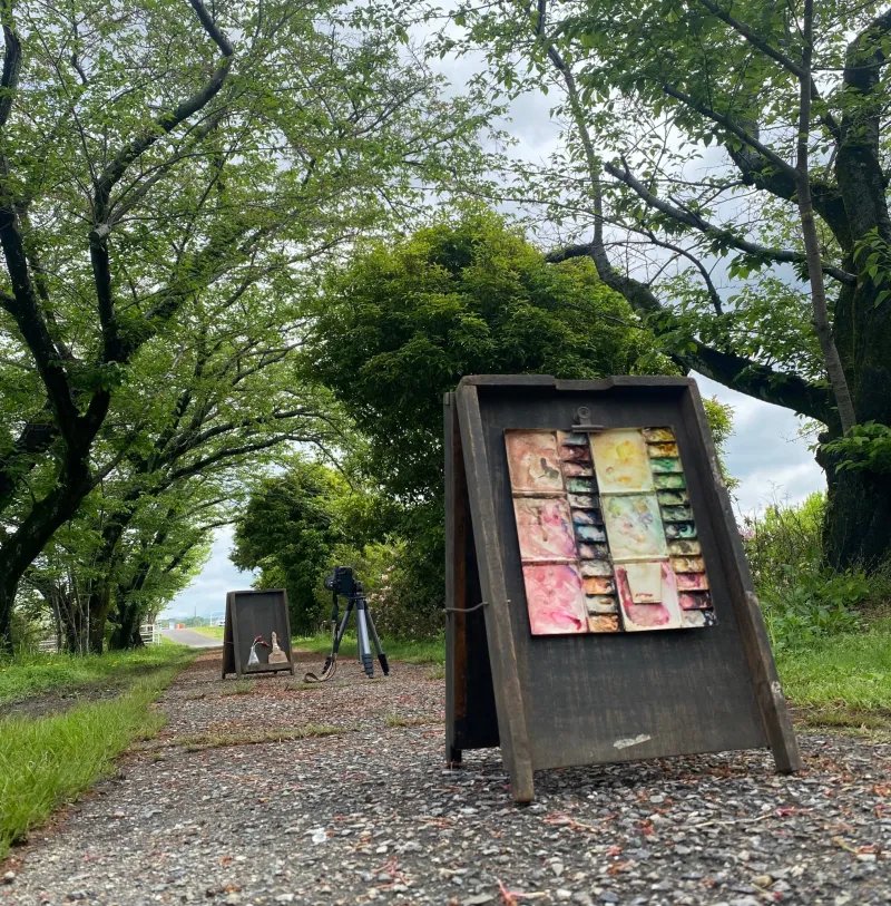 古い素材のA看板