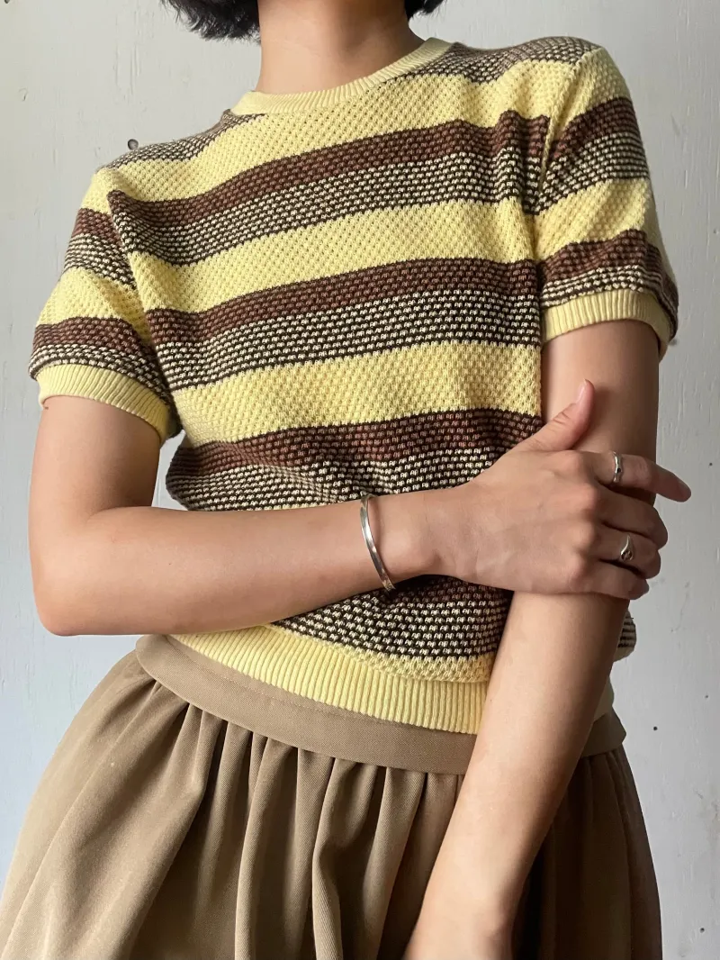 1950年代　ジャガード織のteeシャツ