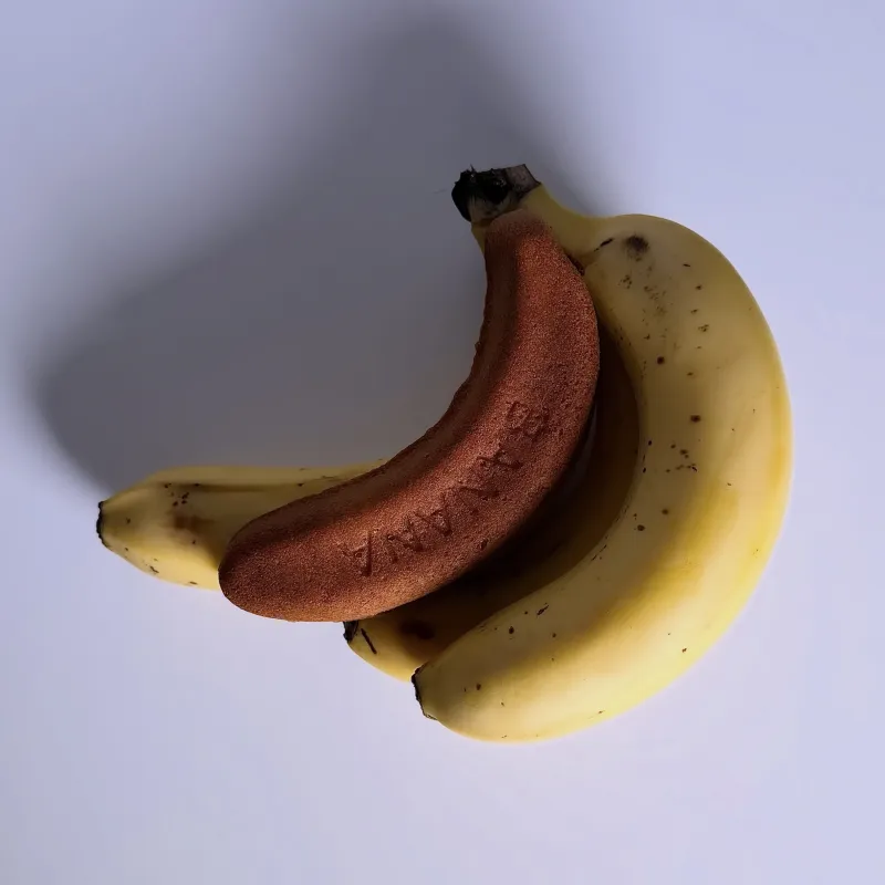 もっちり食べ応えのあるバナナケーキ