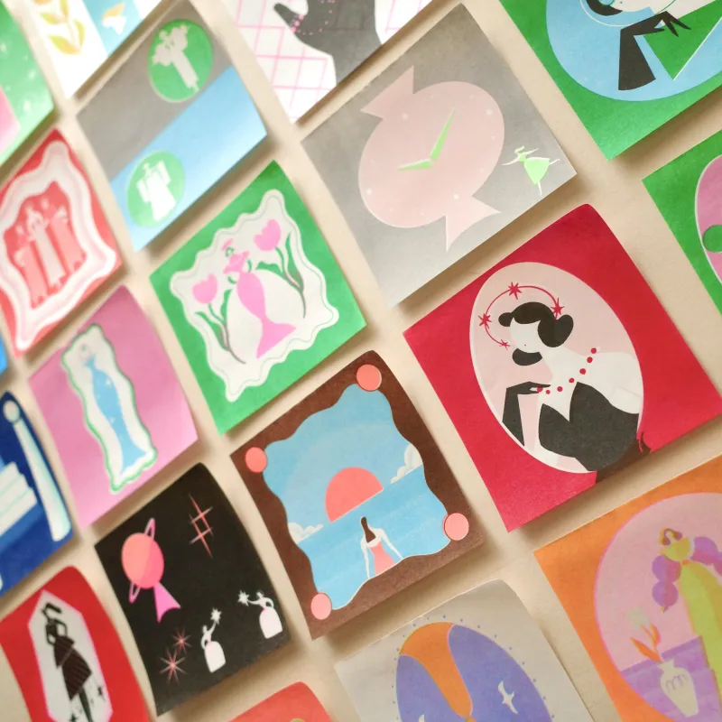 すべての絵柄がちがうメモ「MEMO*MEMO」