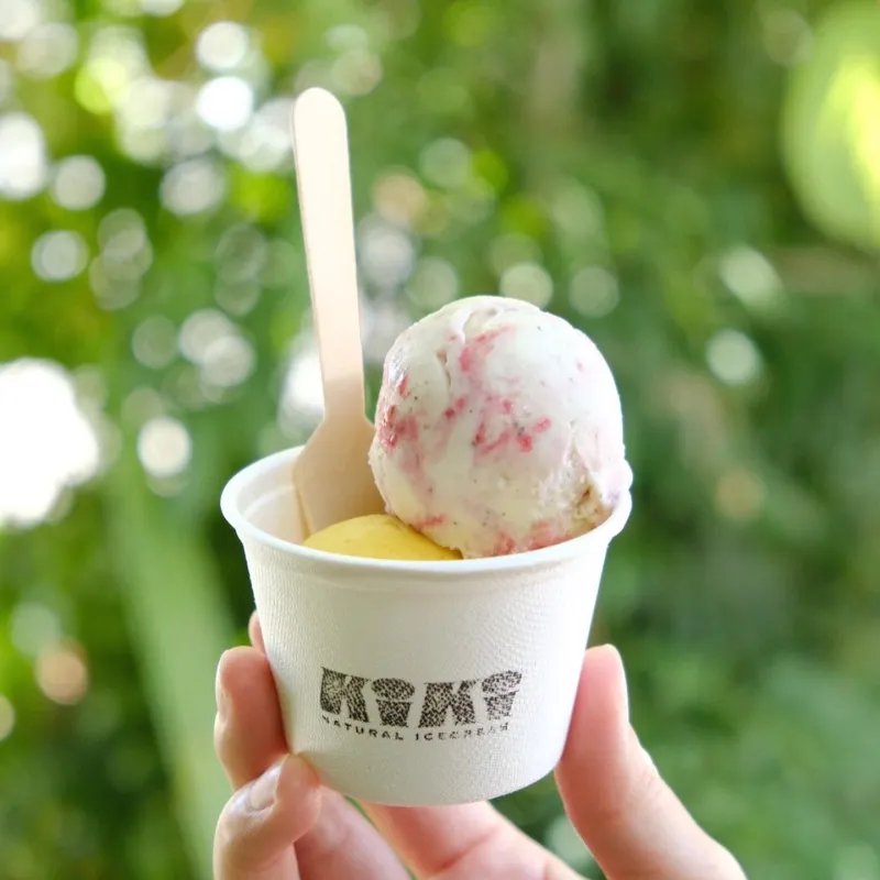 青果ミコト屋が手がけるクラフトアイス。素材そのものとシンプルなレシピにKIKIのエッセンスを添えて。