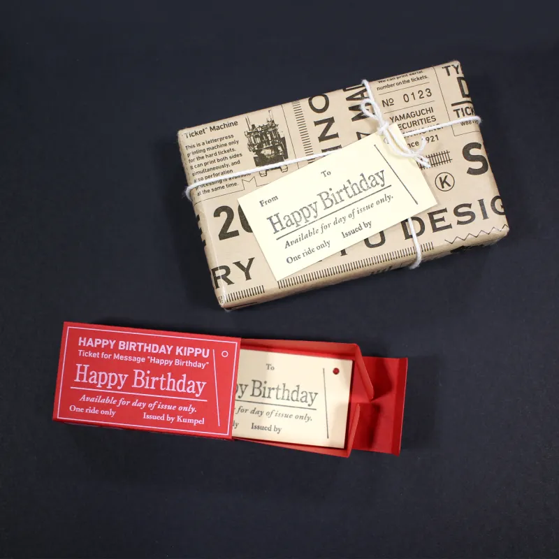 「Happy Birthdayきっぷ」15枚入ってますので、プレゼントに添えてご使用ください。