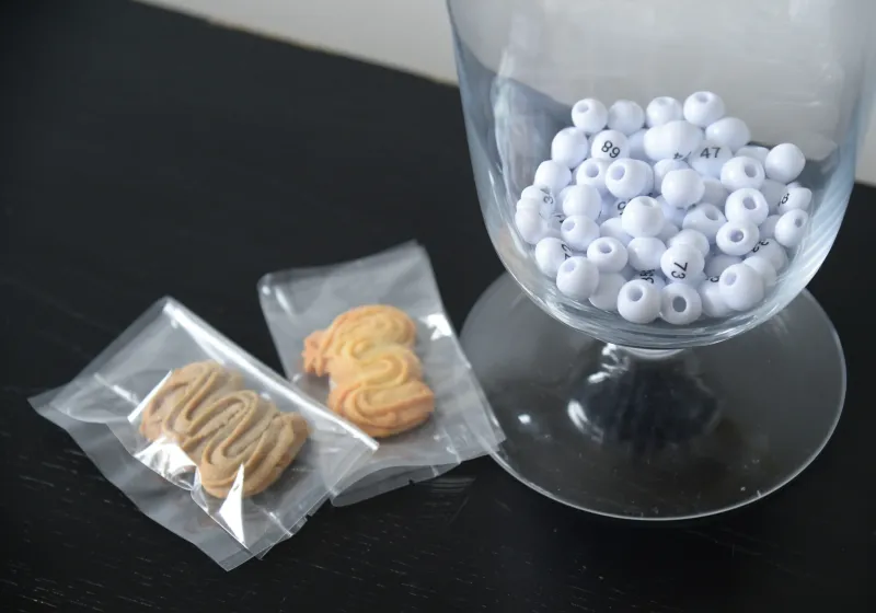 オリジナルクッキーがあたるくじ引き