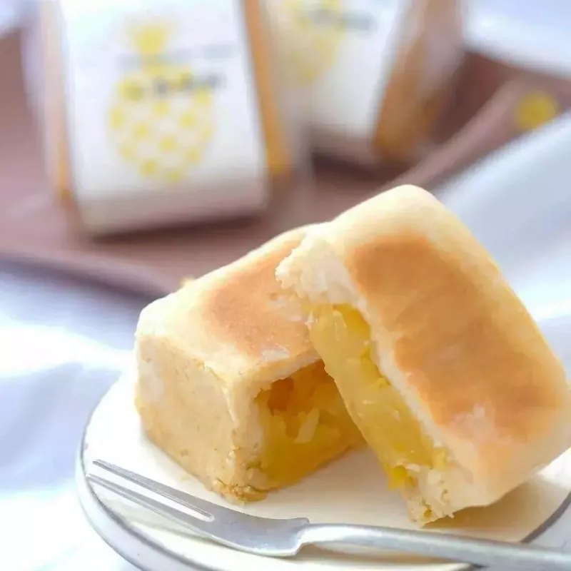 好きすぎて作り始めた台湾名物のパイナップルケーキは、パイナップル餡（煮詰めたもの）と生地の一体感がおすすめ。