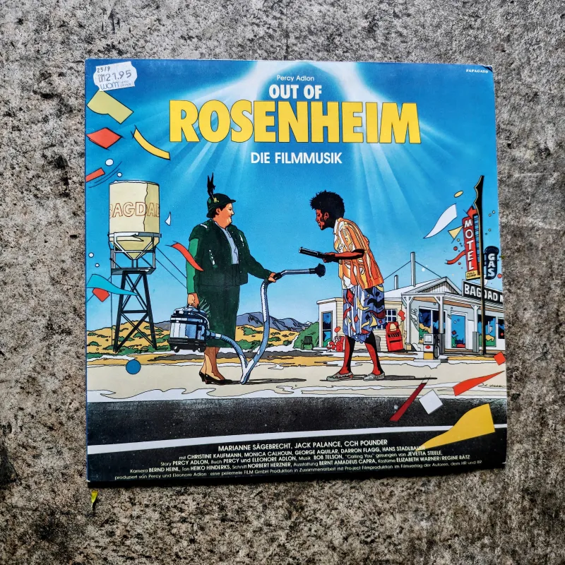 単館系映画代表と言っても良い「バグダッド・カフェ」。給水塔ジャケットも良いけどレアな別ジャケット盤もご用意いたします。