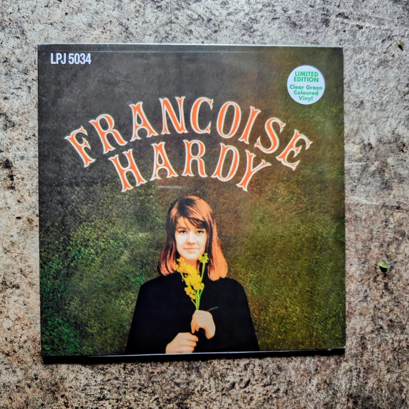 超絶可愛い花ジャケット！　フランスの、SSWフランソワーズ・アルディの編集盤。盤の色も素敵です！