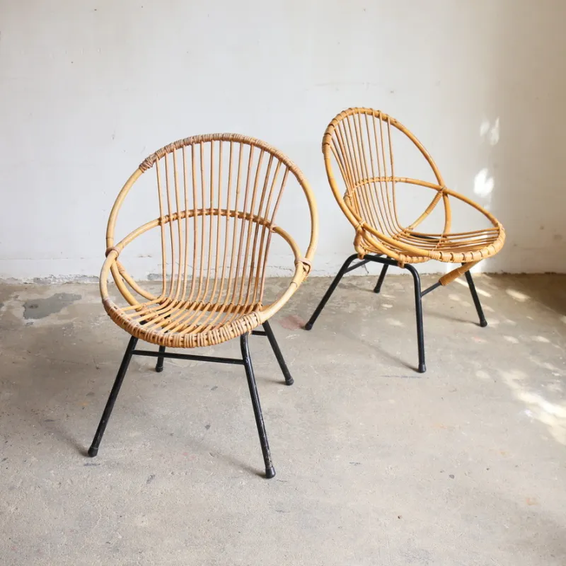 ヴィンテージラタンチェア