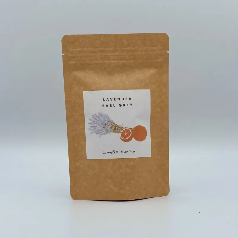 アールグレイにラベンダーのリラックスする香りとほんのりと酸味と苦味のある陳皮。定番人気のブレンドです。