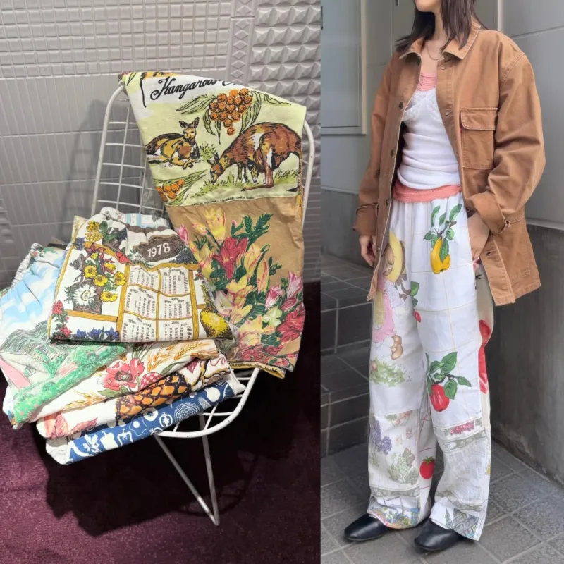 CaNARi remake tapestry pants