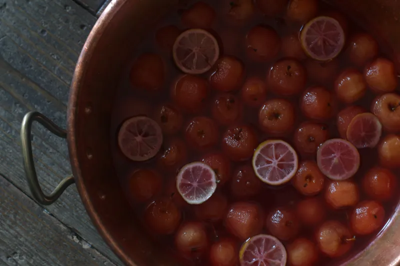 「季節の果実コンポート」静岡素材をメインに使用した、季節に沿った旬果実の甘酸っぱいコンポート