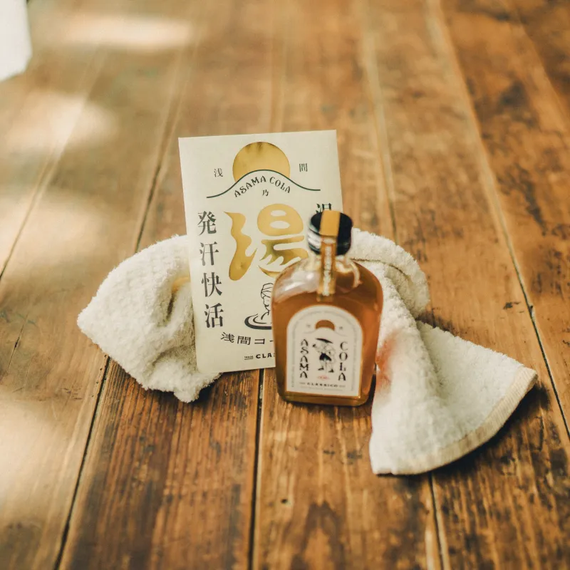 クラフトコーラをコンセプトにした「お風呂の素」も新入荷！　スパイスや柑橘の爽やかな香りです。