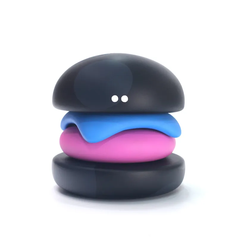 EMU Big Burger（Acrylic on wood,Magnet／H15cm×Φ15cm／Unique）