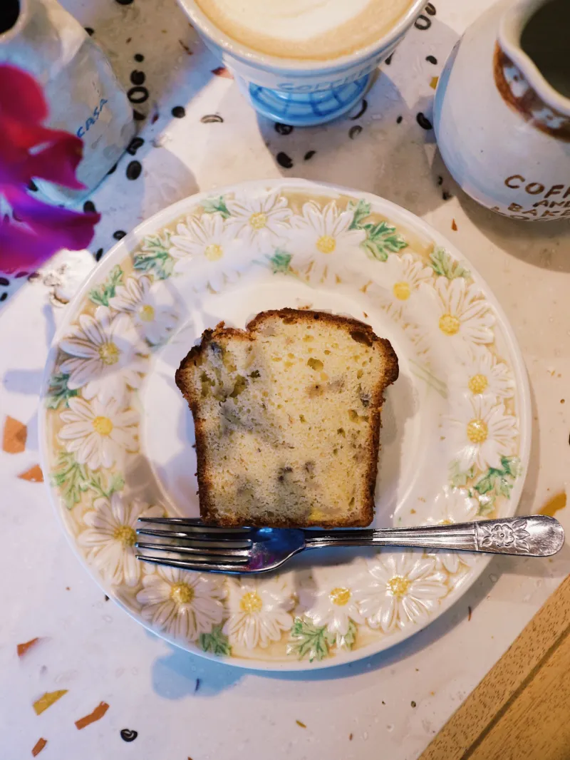みんな大好きバナナパウンドケーキ。コーヒーのお供には最高です！