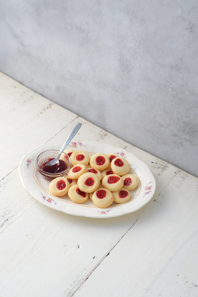 可愛らしいラズベーリークッキー