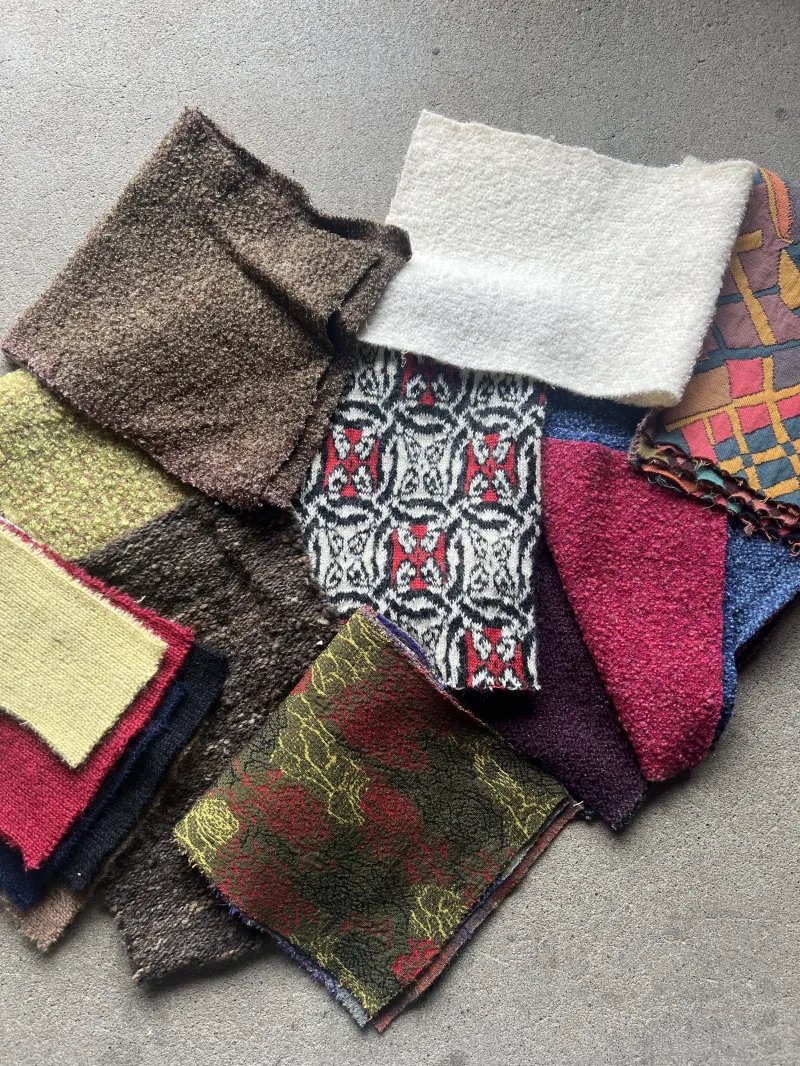 昭和のニット工場で使われていた生地サンプル