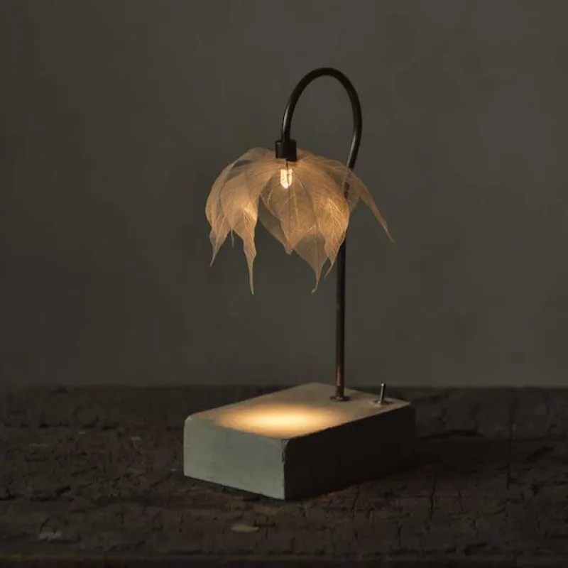 植物を使った灯の作品「森の小さな灯」。本イベントに合わせて製作する現物販売と一部オーダーも承ります。