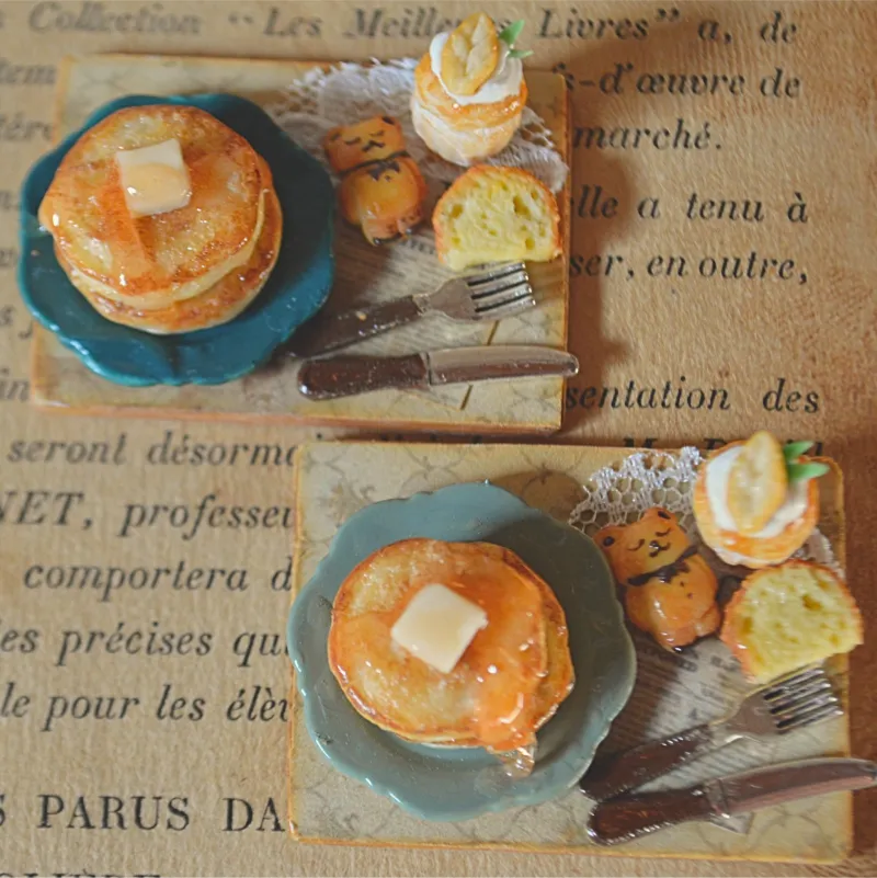 クマさんのパンケーキプレートです。新たなデザインで再販いたします！