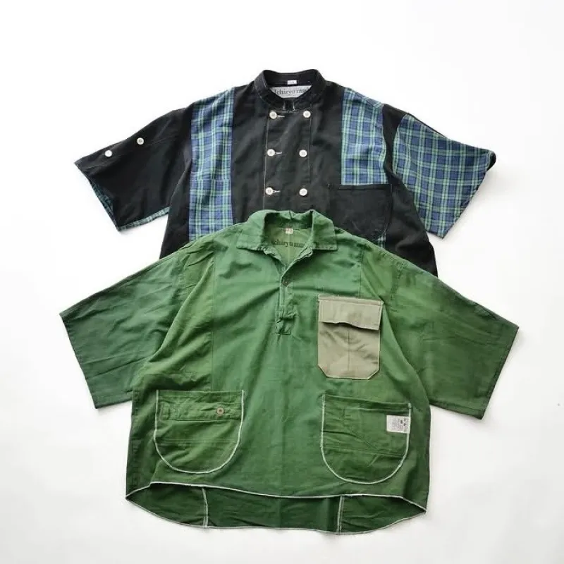 ユーロのコックジャケットやミリタリーシャツをドッキングしたオリジナルリメイク