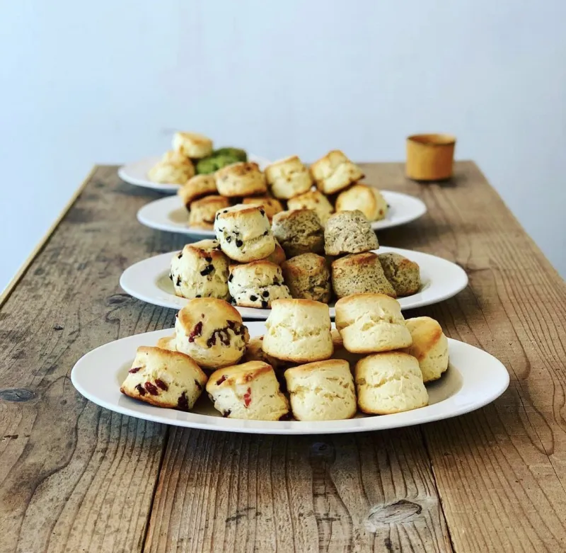 「国産小麦のスコーン」スコーンは10種類ほど。