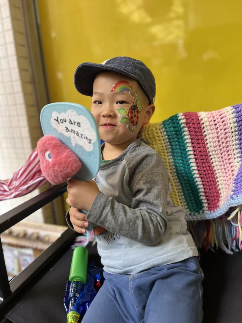 てんとう虫ペイントで春らしく