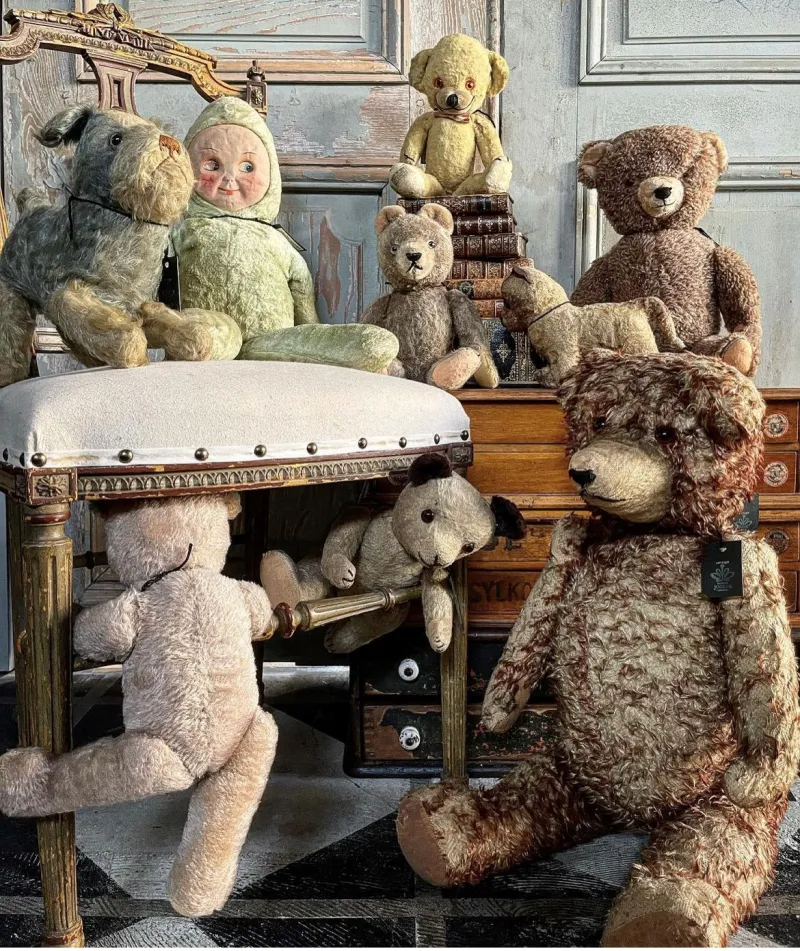 1940年～50年代にフランスやイギリスで作られたぬいぐるみ