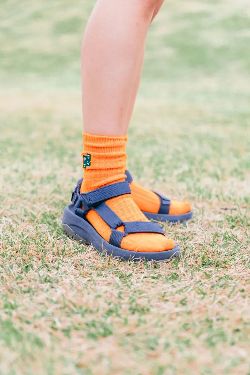 オレンジ靴下