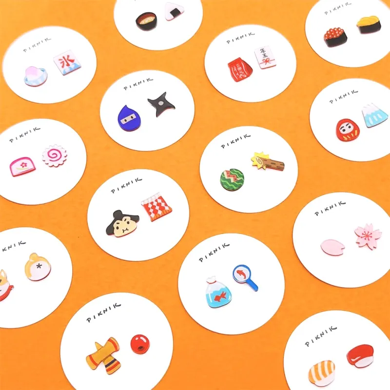 台湾アクセサリーブランド「PIKNIK」のイヤリング、ピアス、ピンブローチ