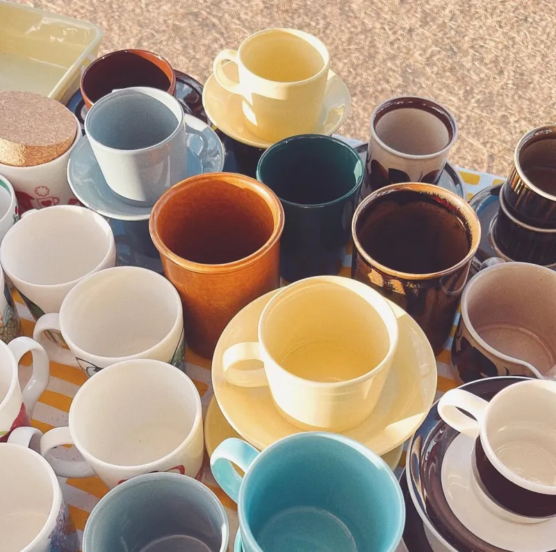 フィンランドで買い付けたヴィンテージが並びます。