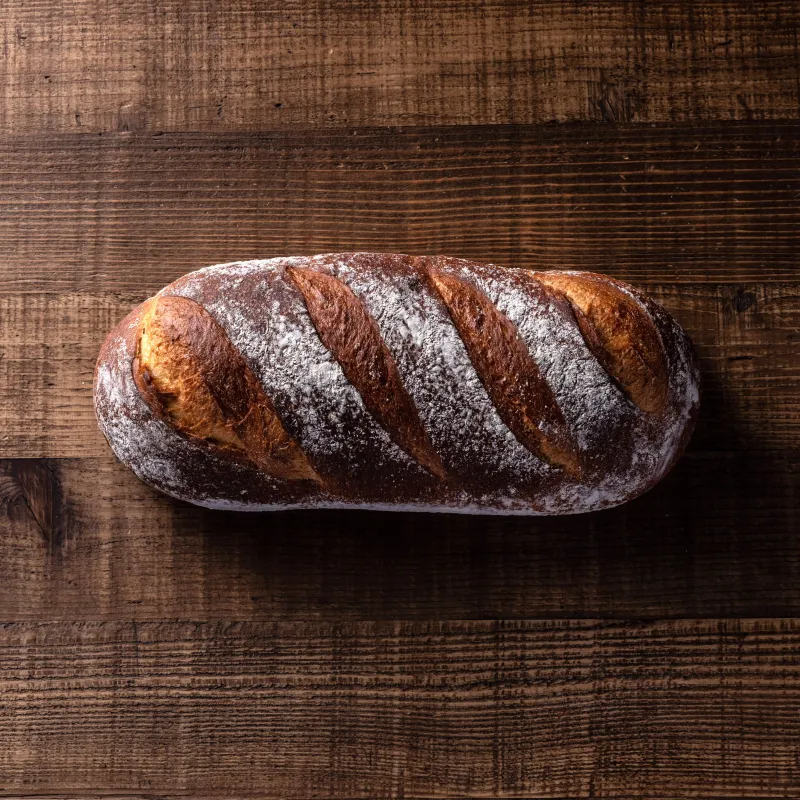 「まうパン」水は入れずに粉と同量の牛乳で作ったもちもちのパン