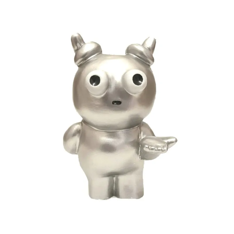 100円玉が大好き「シルバーこじき」（3Dプリント）