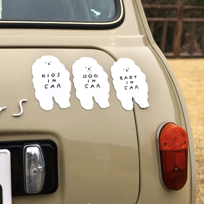 ベイビー、キッズ、ドッグ3種類のカーマグネット