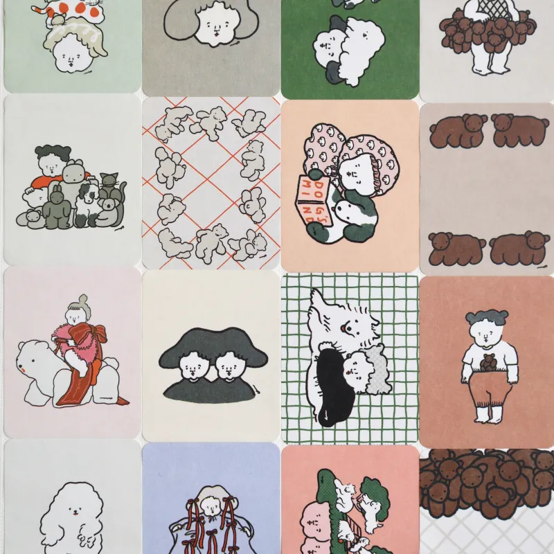 楽しい絵柄のロールふせん