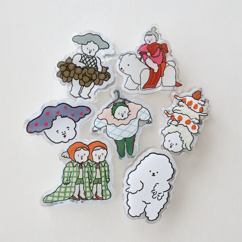 ふっくりツヤツヤが愛しいアクリルクリップ