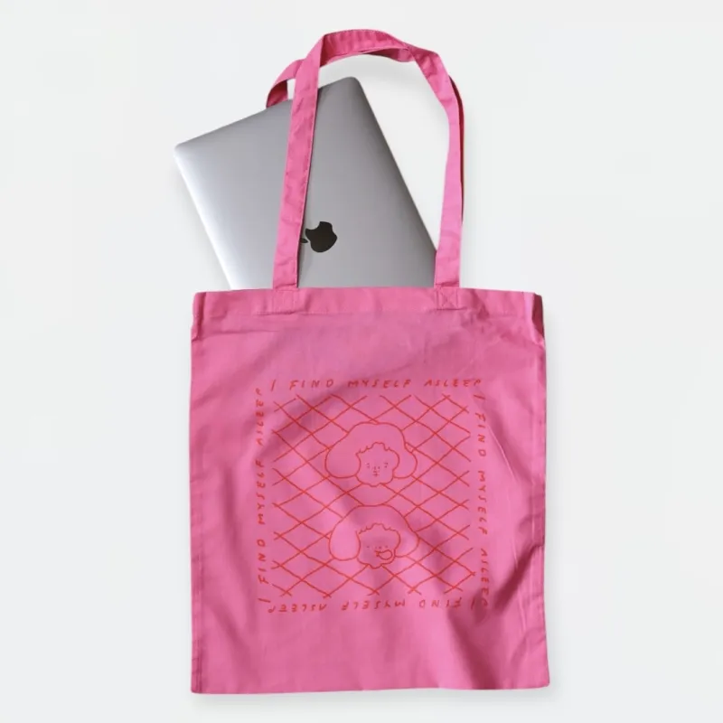 ドピンクがかわいいトートバッグ
