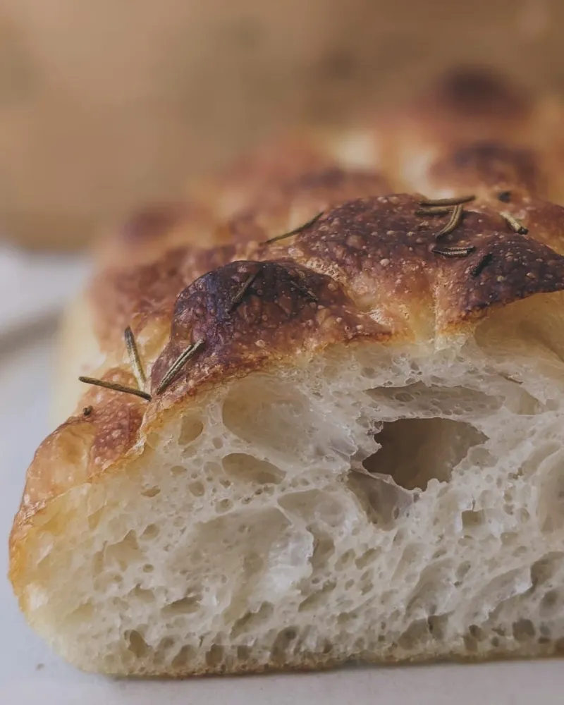 ローズマリーのもちもちフォカッチャ