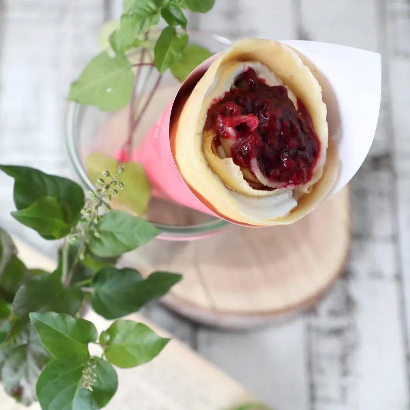 ベリーのクレープ