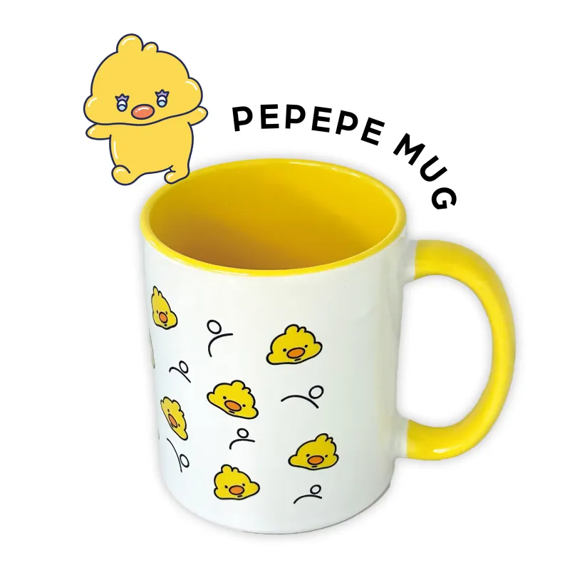 ぺろっぺのマグカップ。ほっとひと息のおともに、おもてなしにもぴったり。