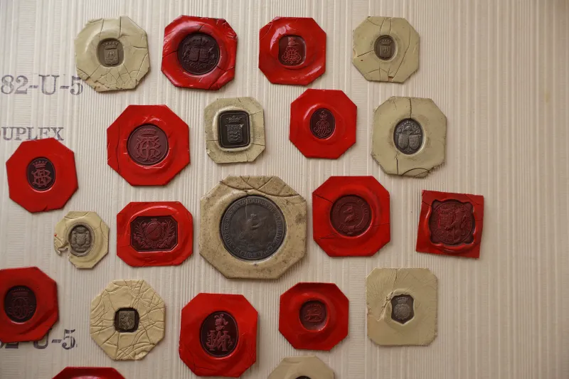 フランス・19世紀末・シーリングスタンプの押印サンプル