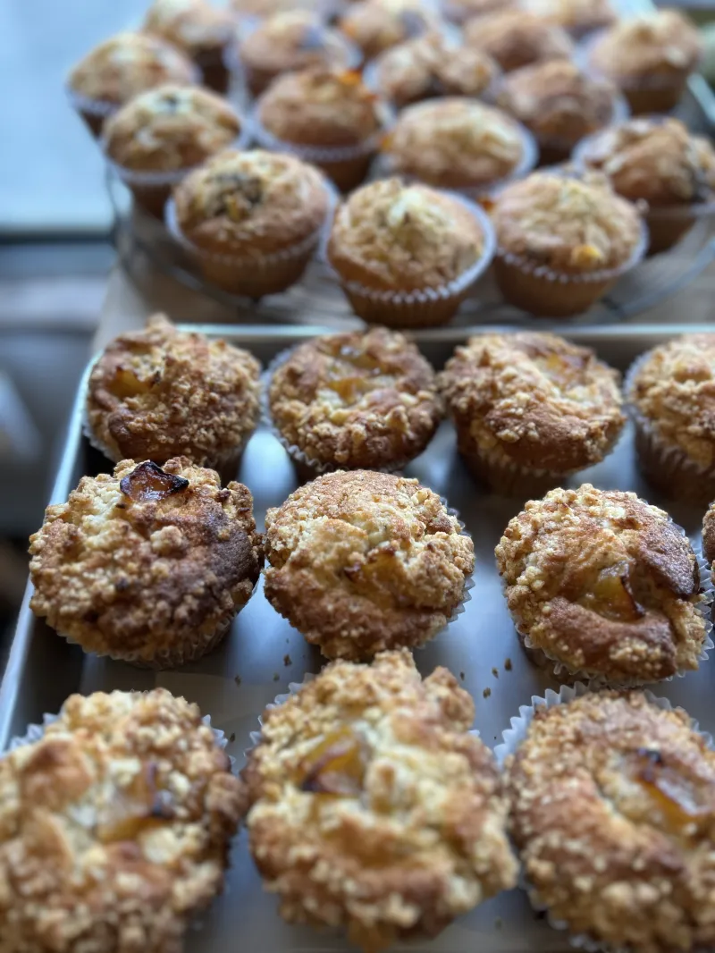 平飼い卵のマフィン