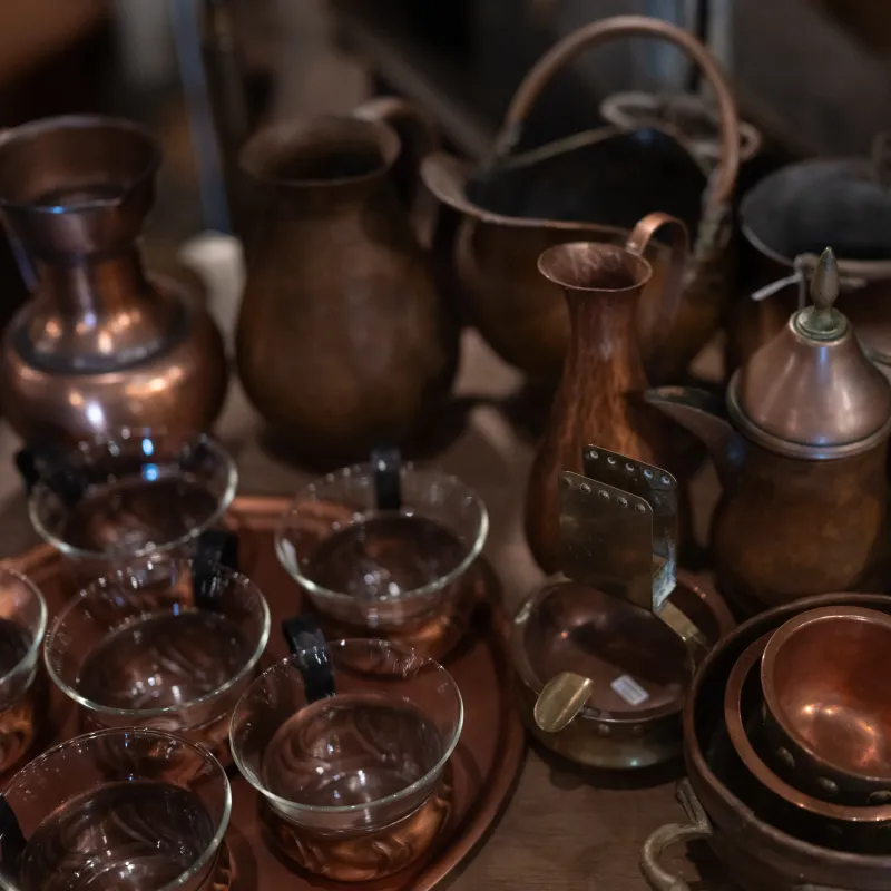 ヨーロッパで集めてきた古い銅製品