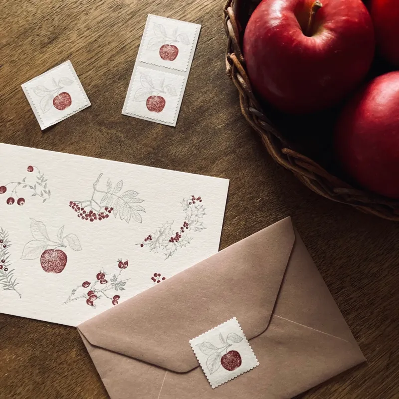 「活版カード」活版印刷と厚手の紙を組み合わせ、コーヒー愛好者に喜ばれるカードを表現しました。