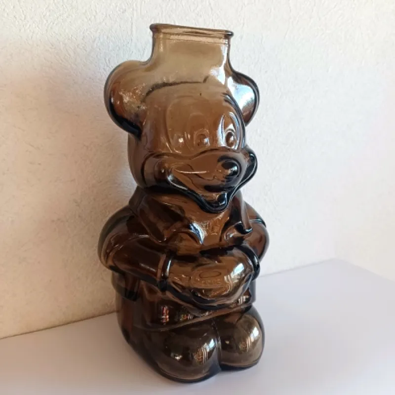 1960年代ミッキーガラスの貯金箱