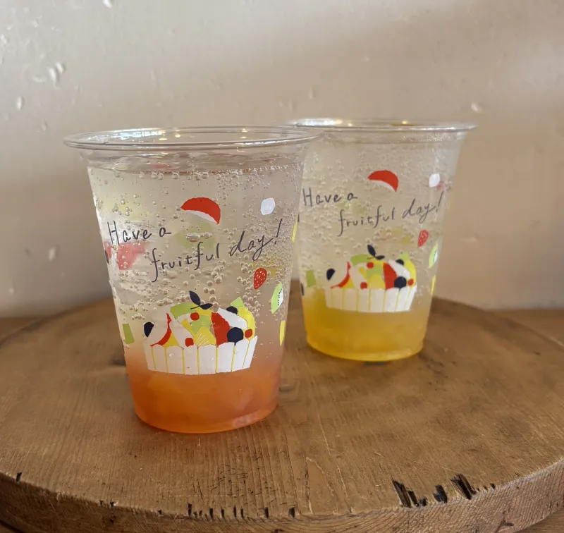 手紙舎の店舗でも定番の「自家製果実シロップドリンク」