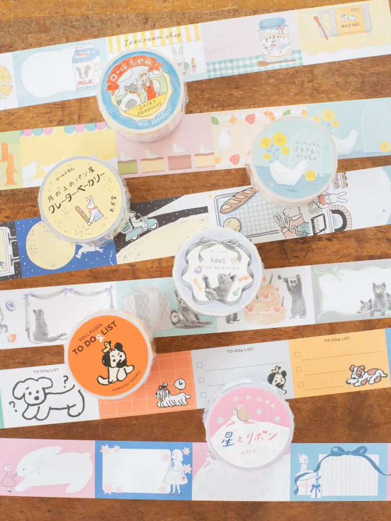 手紙社のオリジナル紙雑貨も豊富なラインナップ！　東京蚤の市にちなんでセレクトした絵柄をお持ちします。