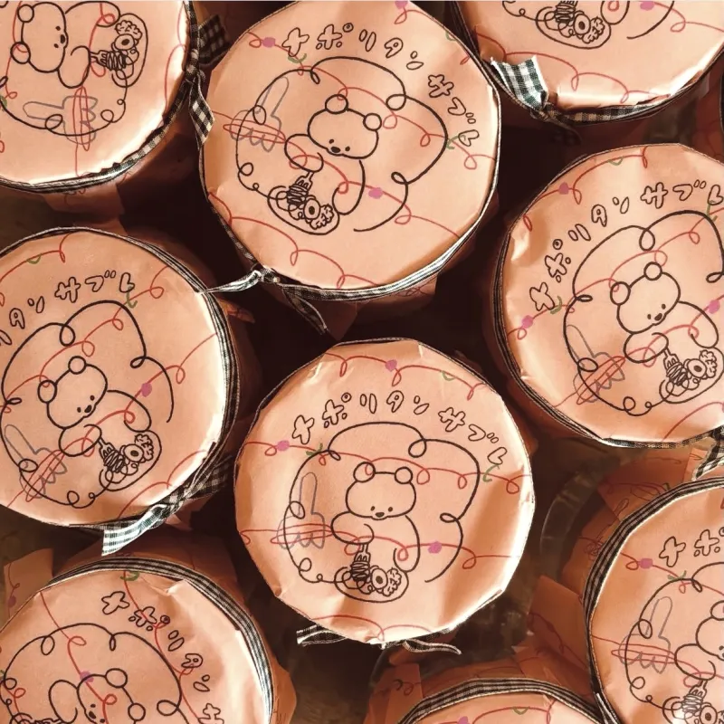 チーズ、トマト、オニオン！　とナポリタンをイメージした塩系サブレです。はんこ作家Nico-Recipeさんコラボです。