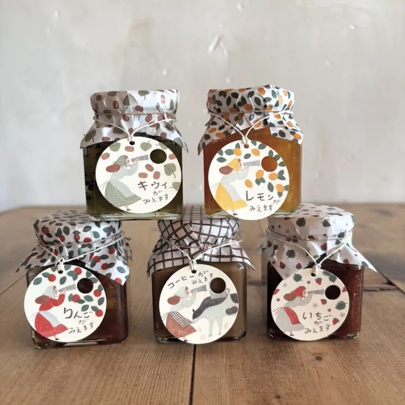 イラストレーター、ネクタイさんコラボの無添加手作りジャムです。パンのおともにぜひ。