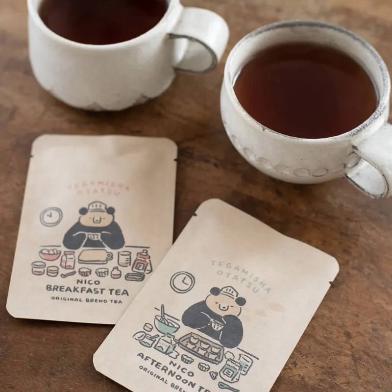 焼き菓子にぴったり合う紅茶を、同じく東京蚤の市に出店されるカメリアニコティーさんにセレクトいただきました。