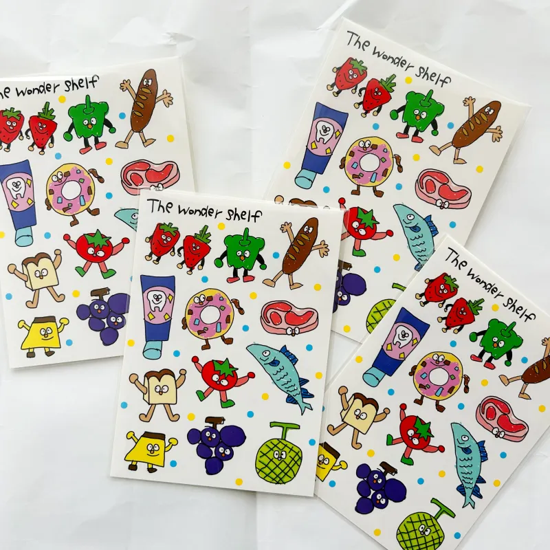 The Wonder Shelfオリジナルのダイカットシール