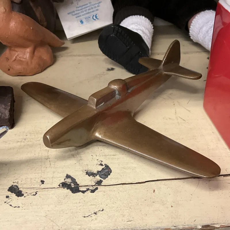 真鍮製の飛行機